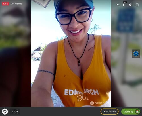 Stripchat offers a dedicated category for outdoors streaming ladies