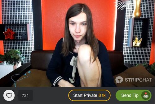 Stripchat has one of the largest selections of white trans girl cams